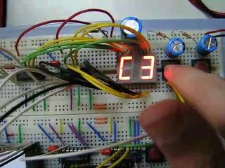 Projecto de um indicador de piso em placa de ensaio