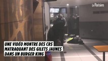Une vidéo montre des CRS matraquant des Gilets jaunes dans un Burger King