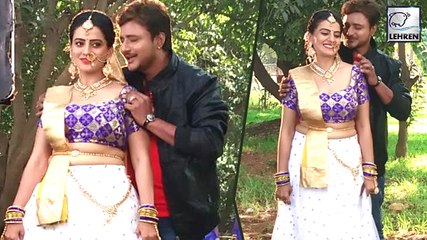 Akshara Singh और Amrish Singh पर चढ़ा प्यार का बुखार | Love Marriage