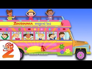 Τhe Wheels on the Bus  Around the World  Nursery Rhymes & Baby Songs | #Zouzounia TV