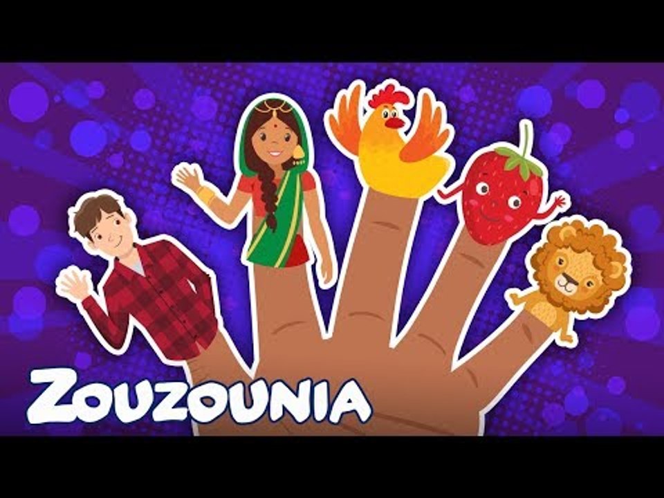 The Finger Family Song ✋4 Versions ‍‍by #ZouzouniaTV