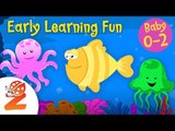 Early Learning Fun #2 - Sea Animals  Counting & Colors | Preschool Educational Series