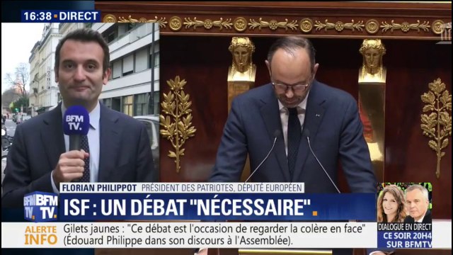 Florian Philippot appelle à manifester pacifiquement avec les gilets jaunes samedi