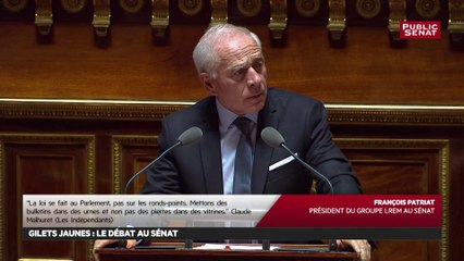 François Patriat : « Face à la colère, l’écoute, face à la violence, la fermeté. »