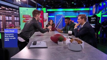 Illusionist Colin Cloud wows the crew of 'Good Morning Football'