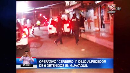 Operativo “cerbero 1” dejó alrededor de 6 detenidos en Guayaquil