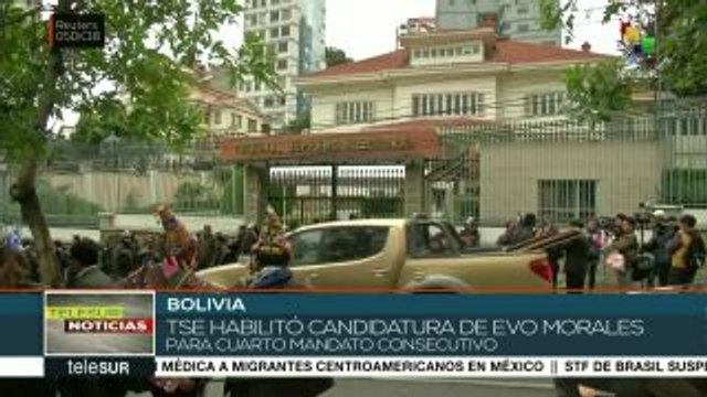 TSE de Bolivia aprueba candidatura presidencial de Evo Morales