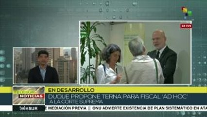 Colombia: se da a conocer terna para elegir al sustituto del fiscal