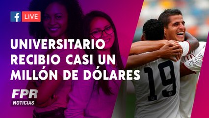 Universitario recibió casi un millón de dólares