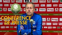 Conférence de presse AC Ajaccio - AS Nancy Lorraine (1-1) : Olivier PANTALONI (ACA) - Alain PERRIN (ASNL) - 2018/2019