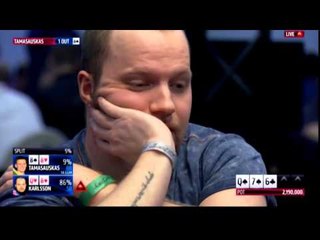 En table finale ascenseur émotionnel improbable  - (Poker Live Francais)