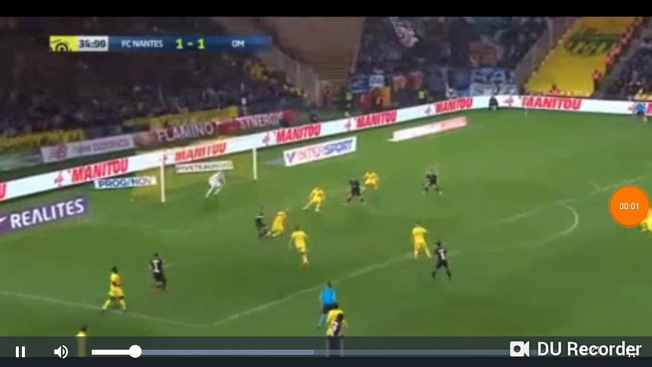 Florian Thauvin Amazing penalty goal Nantes vs Marseille 1-2