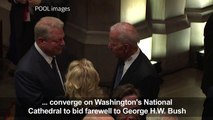 Leaders from around the world bid farewell to George H.W. Bush