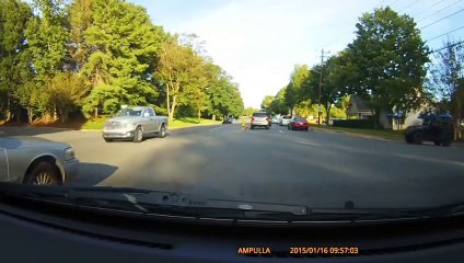 SUV Driver Blocks Jeep