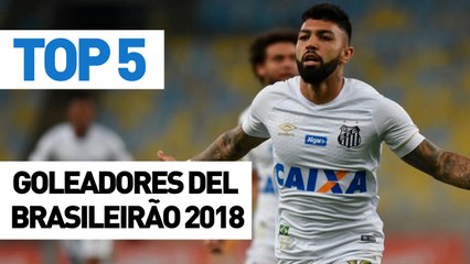 Top 5 goleadores del Brasileirao 2018