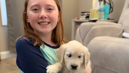 Girl Gets New Puppy Following Brain Surgery