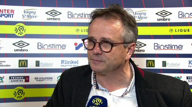 Réaction du président Gilles Sergent après SMCaen / Nîmes Olympique