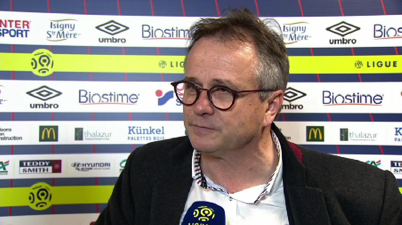 Réaction du président Gilles Sergent après SMCaen / Nîmes Olympique