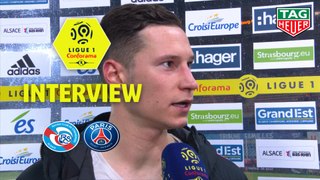 Interview de fin de match : RC Strasbourg Alsace - Paris Saint-Germain (1-1)  - Résumé - (RCSA-PARIS) / 2018-19