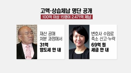 고액 체납자들의 '세금을 피하는 방법' / YTN