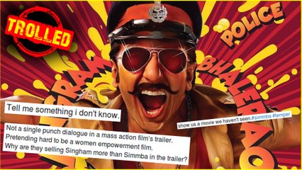 Download Video: Ranveer Singh Sara Ali Khan Simmba Trailer TROLLED By Fans On Social Media