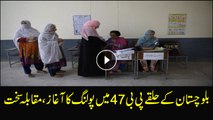 Polling begins for by-election in PB 47 Balochistan