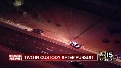 Two in custody after pursuit ends in Goodyear