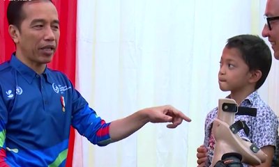 Abdul Masih Belajar Gunakan Kaki Palsu dari Jokowi