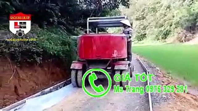 Cối trộn bê tông 12 bao động cơ đầu nổ D35 (xe trộn bê tông 12 bao thùng trộn 2 khối) cầu trộn 9 tấn