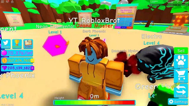 LEGENDARY PET NEON ELEMENTAL UNLOCK (ROBLOX Bubble Gum Simulator)
