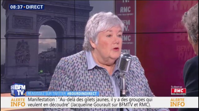 Manifestations: pour Jacqueline Gourault, au-delà des gilets jaunes, il y a des groupes qui veulent en découdre