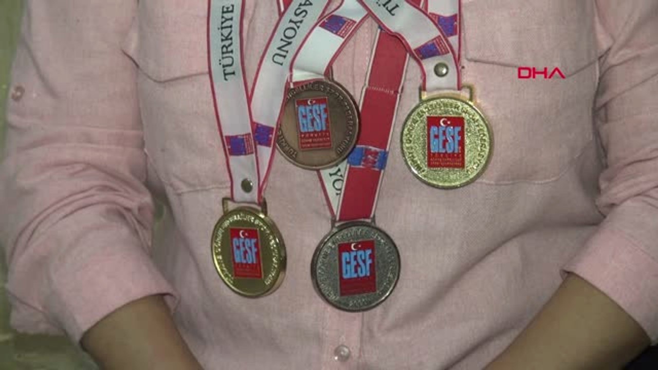 Sivas Görme Engelli Milli Sporcu Gülten, Azmiyle Takdir Topluyor