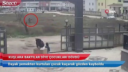 Tải video: Kuşlarına bakan çocukları tekme tokat dövdü