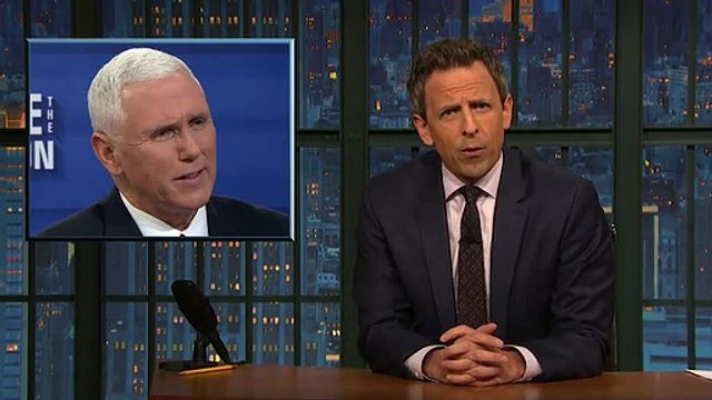 Seth Meyers Takes Shot At Mike Pence: He's 'Just as Slippery' As Trump But Doesn't Get The Credit