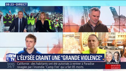 Gilets jaunes : L'Elysée craint une "grande violence"