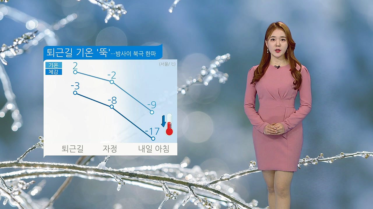 [날씨] 퇴근길 기온 '뚝'...밤사이 북극 한파 / YTN