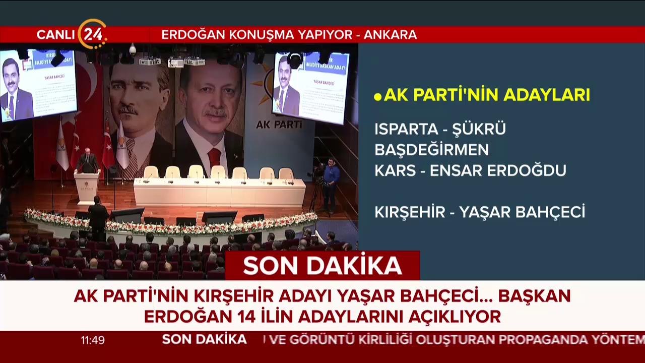 Belediye başkan adayları açıklanıyor