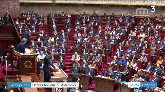 Gilets jaunes : débats houleux à l’Assemblée