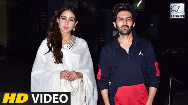 Sara Ali Khan And Kartik Aaryan Watch Kedarnath Together
