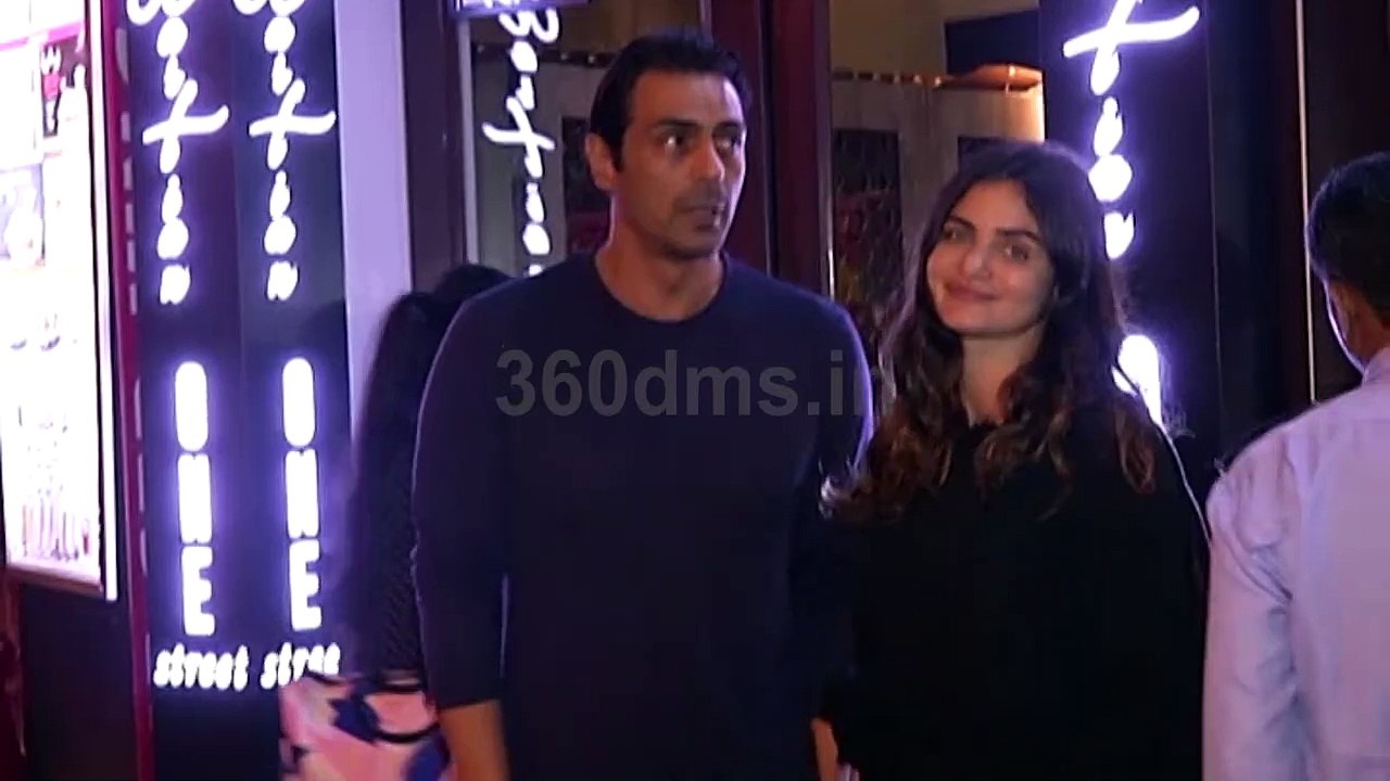 Arjun Rampal With GF Gabriella Demetriades Spotted At Hakkasan For Dinner