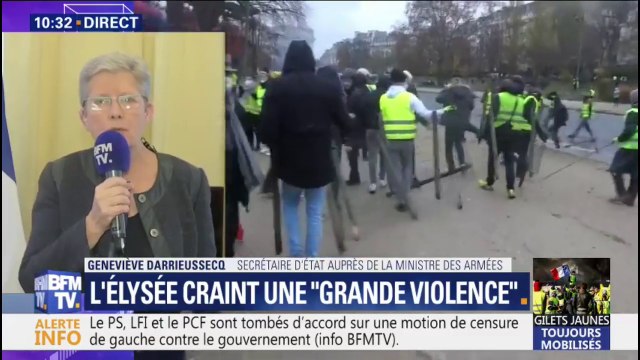 Geneviève Darrieussecq: Les soldats ne sont ni entraînés, ni équipés pour faire du maintient de l'ordre