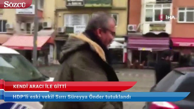 Sırrı Süreyya Önder kendi aracı ile cezaevine gitti