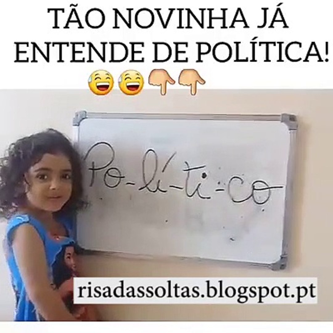 Tão novinha e já entende de politica