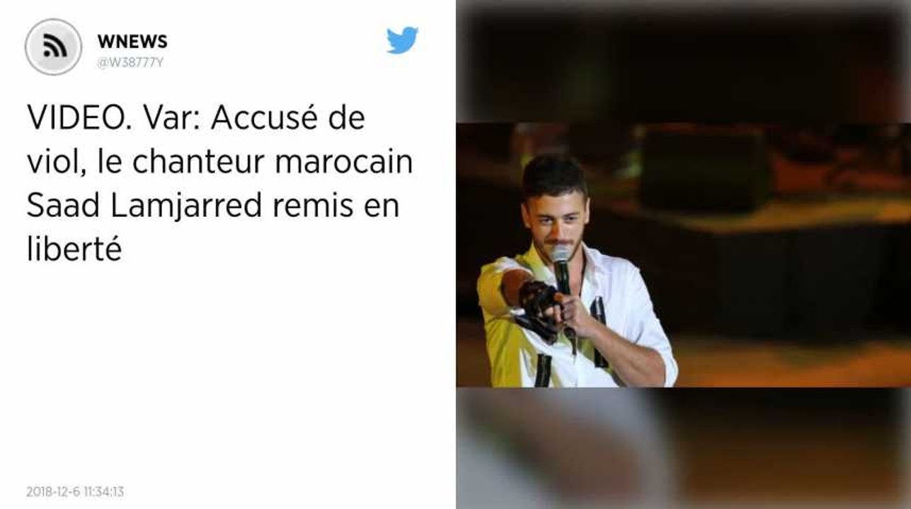 Soupçonné de viol, le chanteur marocain Saad Lamjarred remis en liberté.
