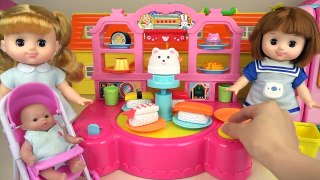 Baby doll sea food play and Play doh food shop cooking play Baby Doli