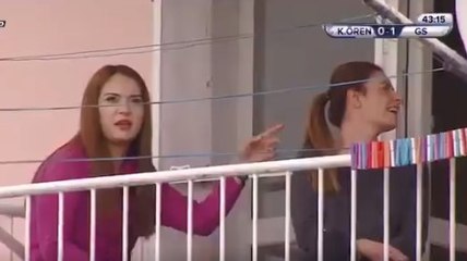 Maçta gözler bu balkona çevrildi