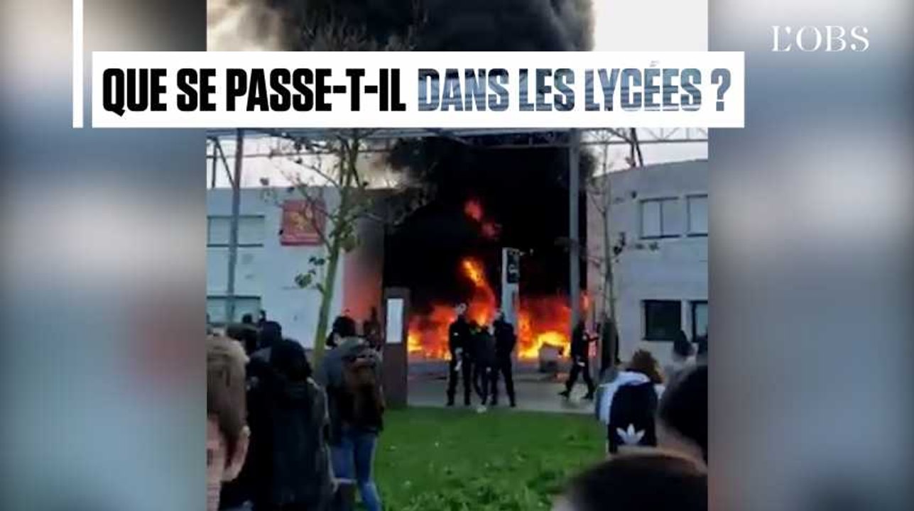 Blocus, violences, incendies : la contestation sociale gagne les lycées