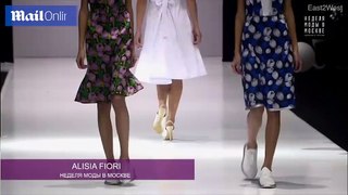Gravely ill anorexic twin girls walk in Moscow Fashion Week