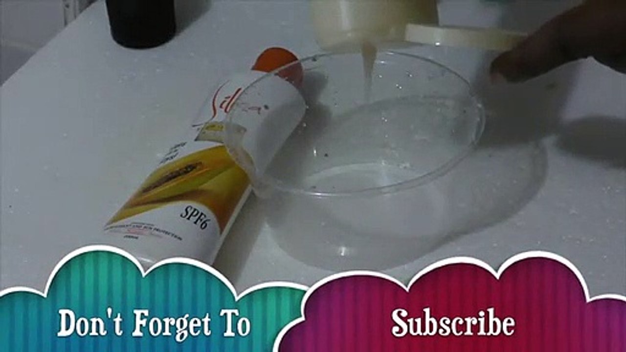 how to make slime with body lotion without glue, without Face mask, Activator and Body Wash
