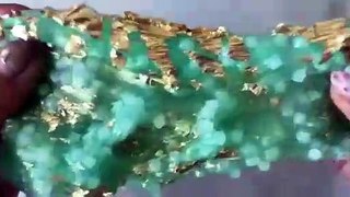 Gold Foil Slime Mixing - Satisfying Slime ASMR Video #4